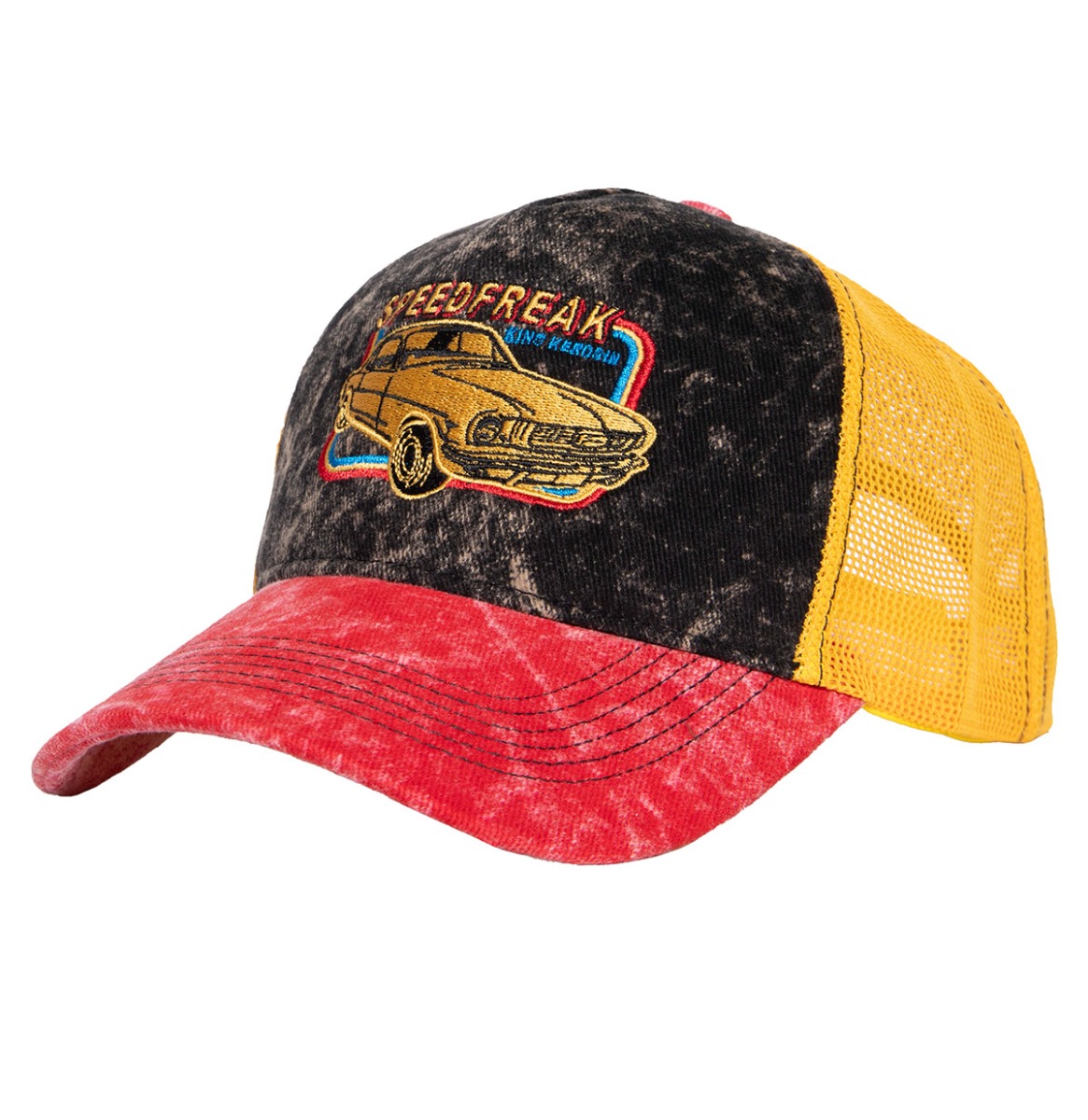 King Kerosin Speedfreak Vintage Trucker Pet Rood & Oranje | King Kerosin