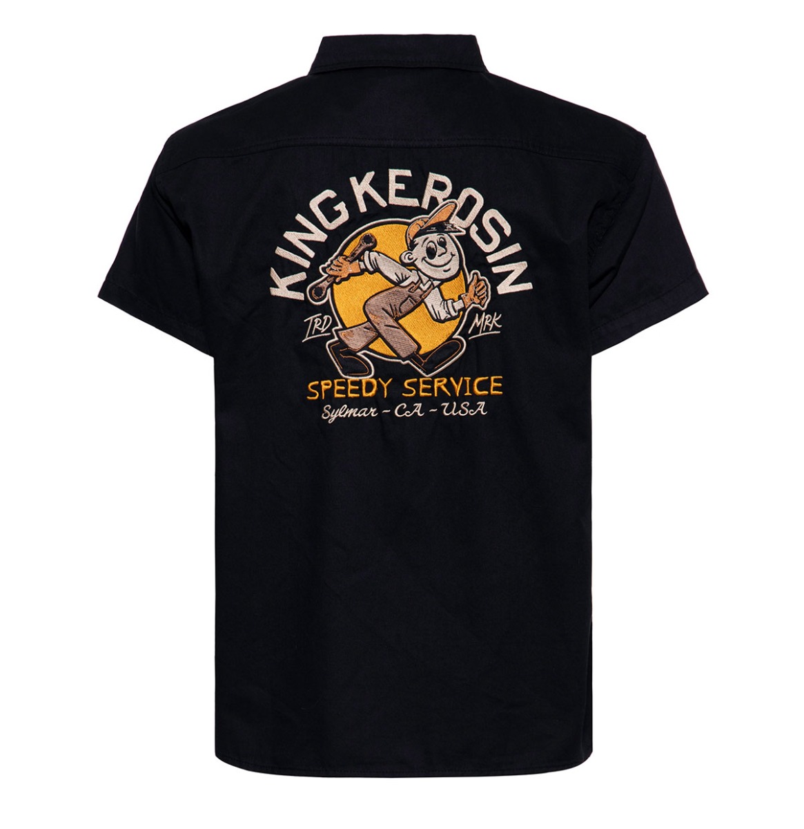 King Kerosin Speedy Service Worker Shirt Black-XL | King Kerosin