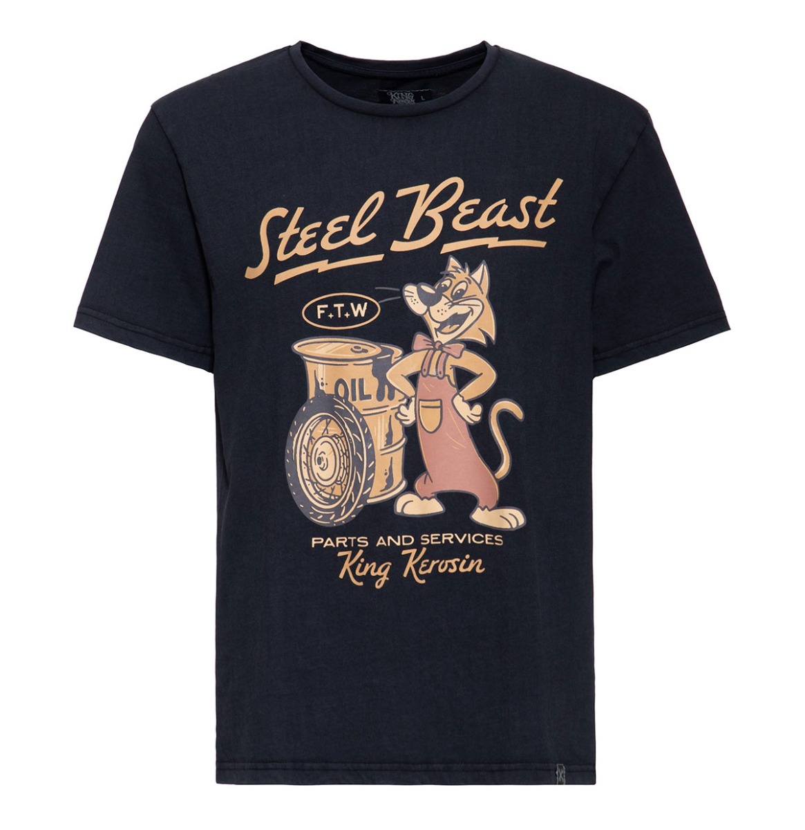 King Kerosin Steel Beast T-Shirt Anthracite-M | King Kerosin