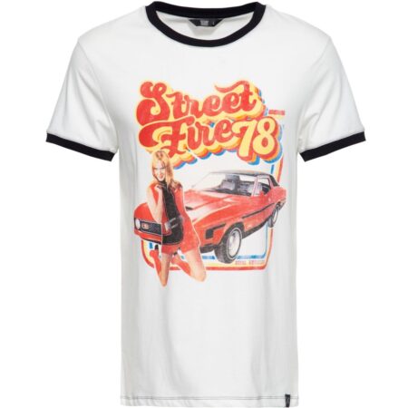 King Kerosin Street Fire Mens T Shirt Offwhite-XXXL | 28% korting | King Kerosin