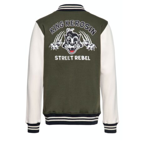 King Kerosin Street Rebel Jacket Oil Green-XXXL | King Kerosin