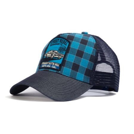 King Kerosin Street Rebel Trucker Cap Stone Blue | King Kerosin
