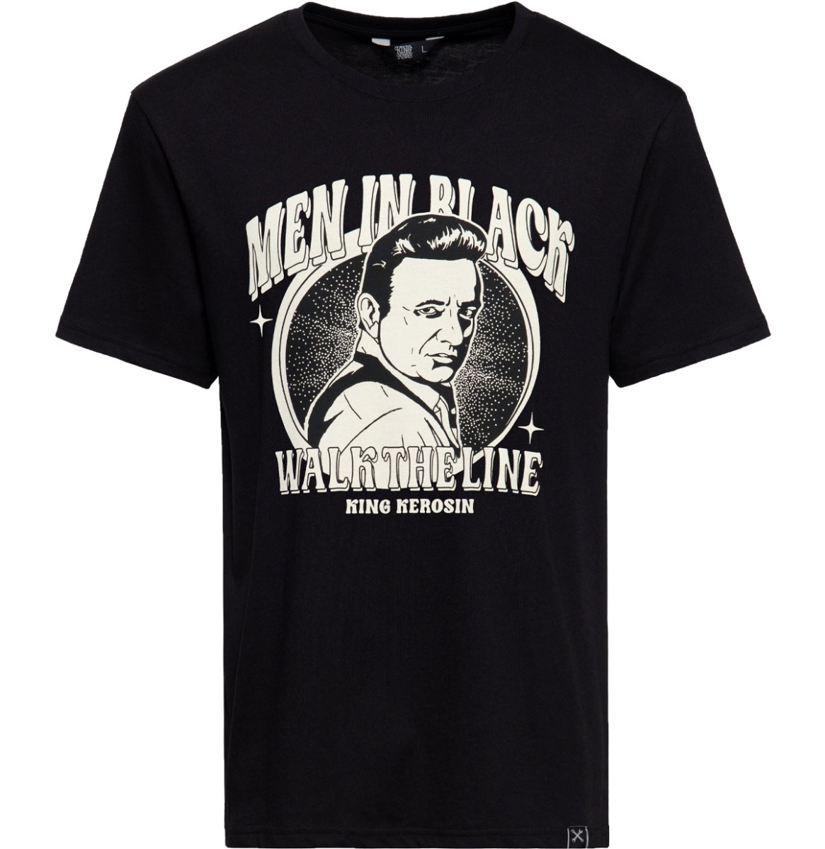 King Kerosin - T-Shirt 'Man In Black' -XXXL | Fiftiesstore
