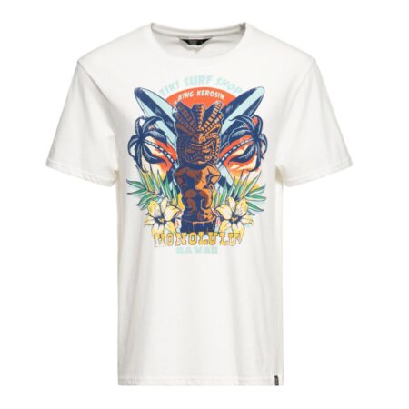 King Kerosin Tiki Surf Shop Shirt Off White -XXXXL | King Kerosin