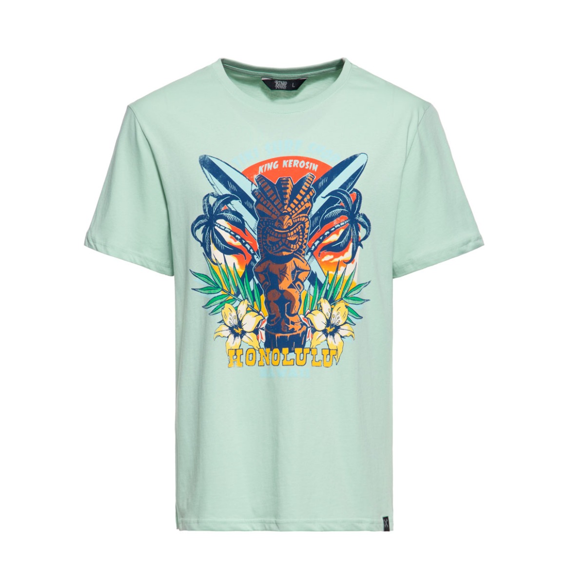 King Kerosin Tiki Surf Shop T-Shirt Mint-XXXL | King Kerosin