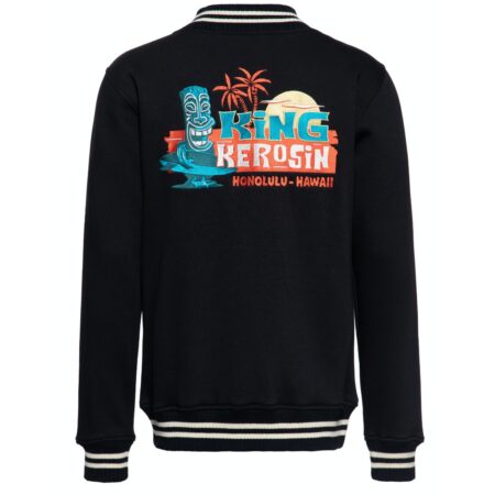King Kerosin Tiki Surfers Jacket Black-XXL | King Kerosin