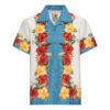 King Kerosin Tropical Flowers Shirt Off White-4XL | King Kerosin