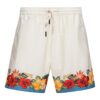 King Kerosin Tropical Flowers Shorts Off White-3XL | King Kerosin