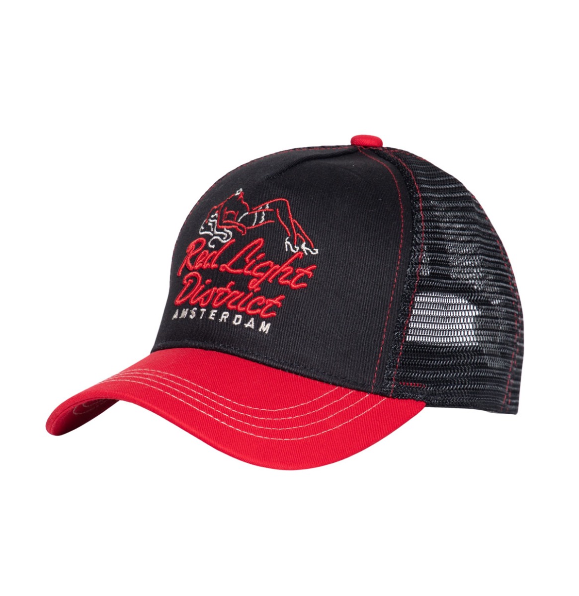 King Kerosin Trucker Pet Red Light Rood & Zwart | King Kerosin