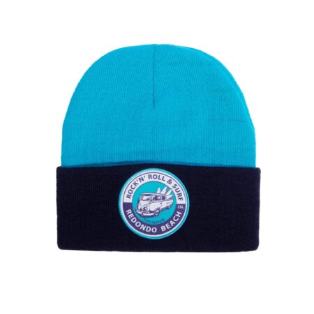 King Kerosin Volkswagen Rock' N' Roll & Surf Beanie Muts Navy En Blauw | 25% korting | King Kerosin