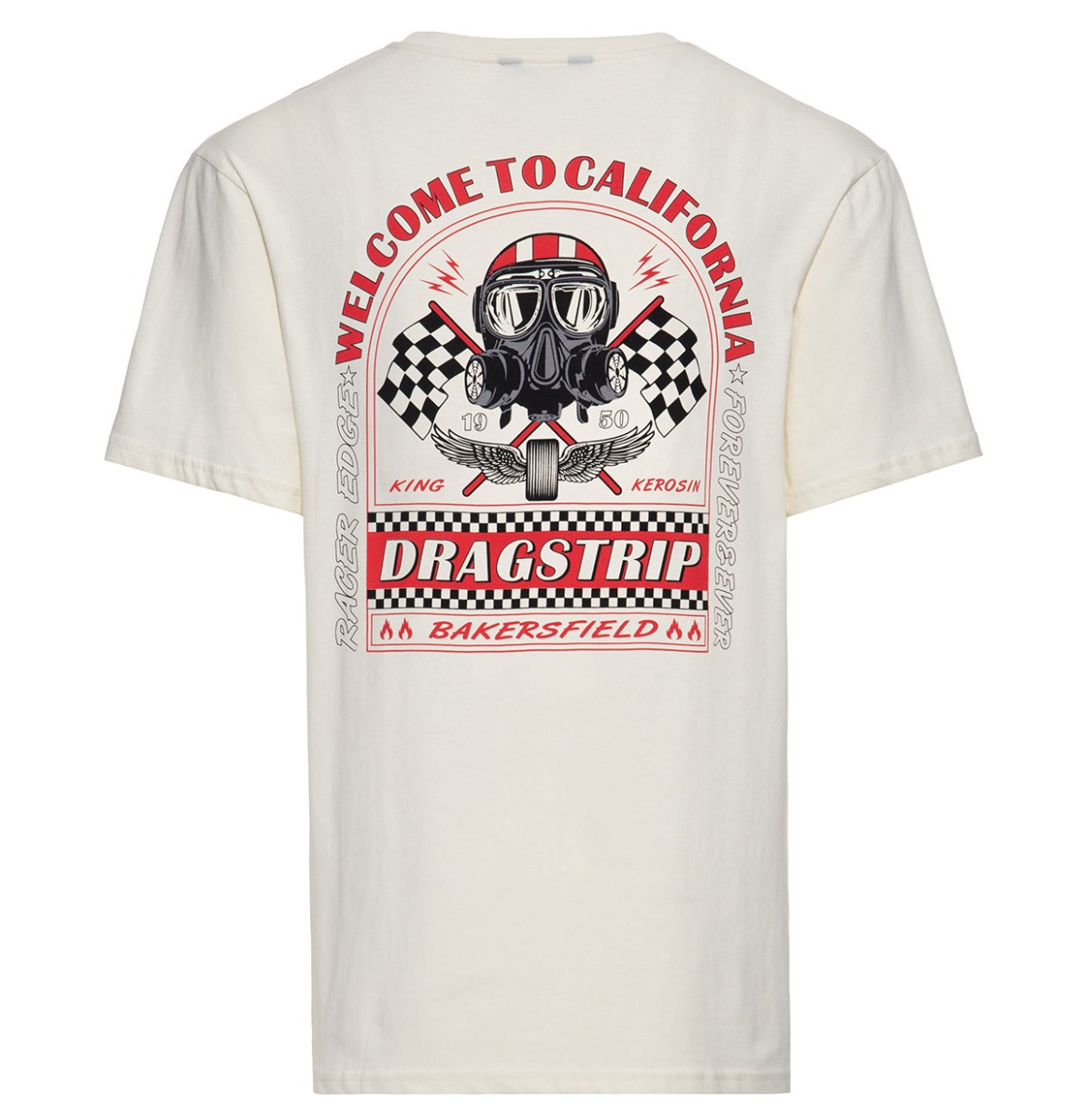 King Kerosin Welcome To California T-Shirt Off-White -S | King Kerosin