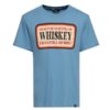 King Kerosin Whiskey T Shirt Sky Blue -XL | King Kerosin