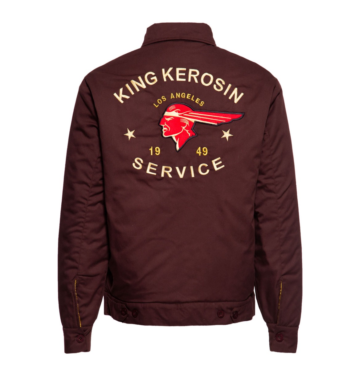 King Kerosin Worker Jacket 1949 Service Dark Brown -XXXXXL | 19% korting | King Kerosin