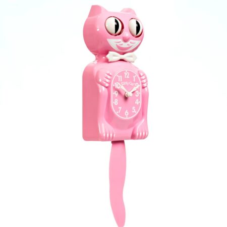 Kit-Cat Klock KC-8 Pink Satin Kitty-Cat Limited Edition | Kit-Cat Klock