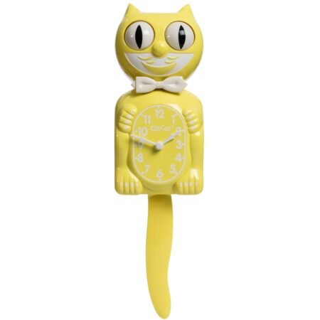 Kit-Cat Klock Klassiek Geel | Retro Wandklok | Kit-Cat Klock