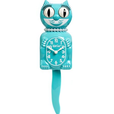 Kit-Cat Klock Vibrant Blue Turquoise Lady | Kit-Cat Klock