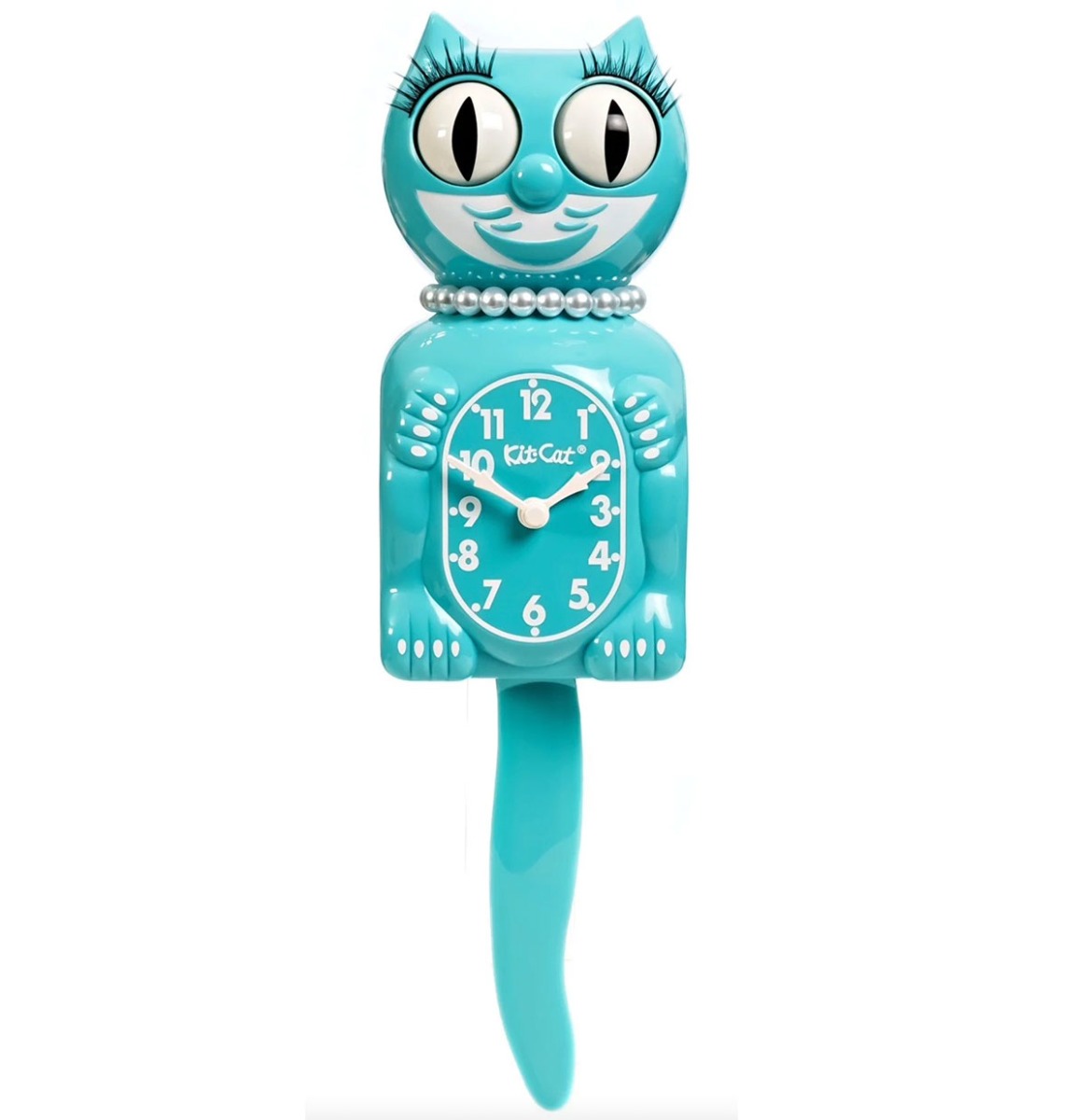 Kit-Cat Klock Vibrant Blue Turquoise Lady | Kit-Cat Klock