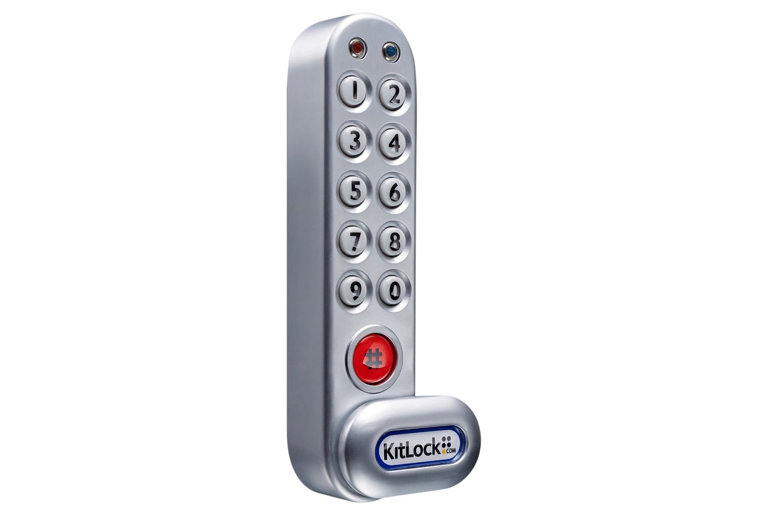 KitLock KitLock elektronisch pincodeslot verticaal - zilvergrijs | KitLock