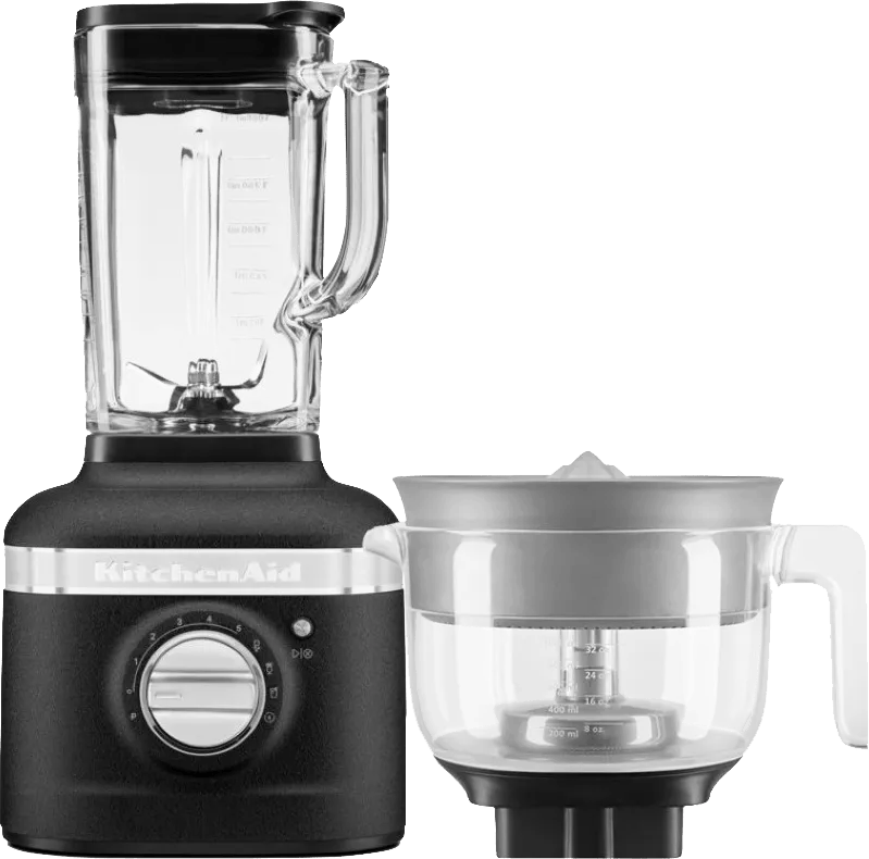 KitchenAid Artisan K400 5KSB4026EBK Vulkaanzwart + citruspers opzetstuk