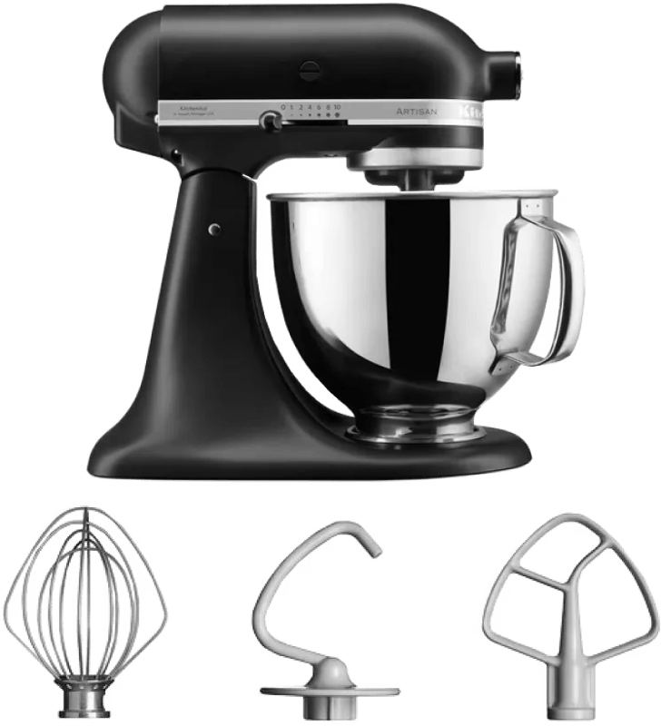 KitchenAid Artisan Mixer 5KSM125EBM Mat Zwart