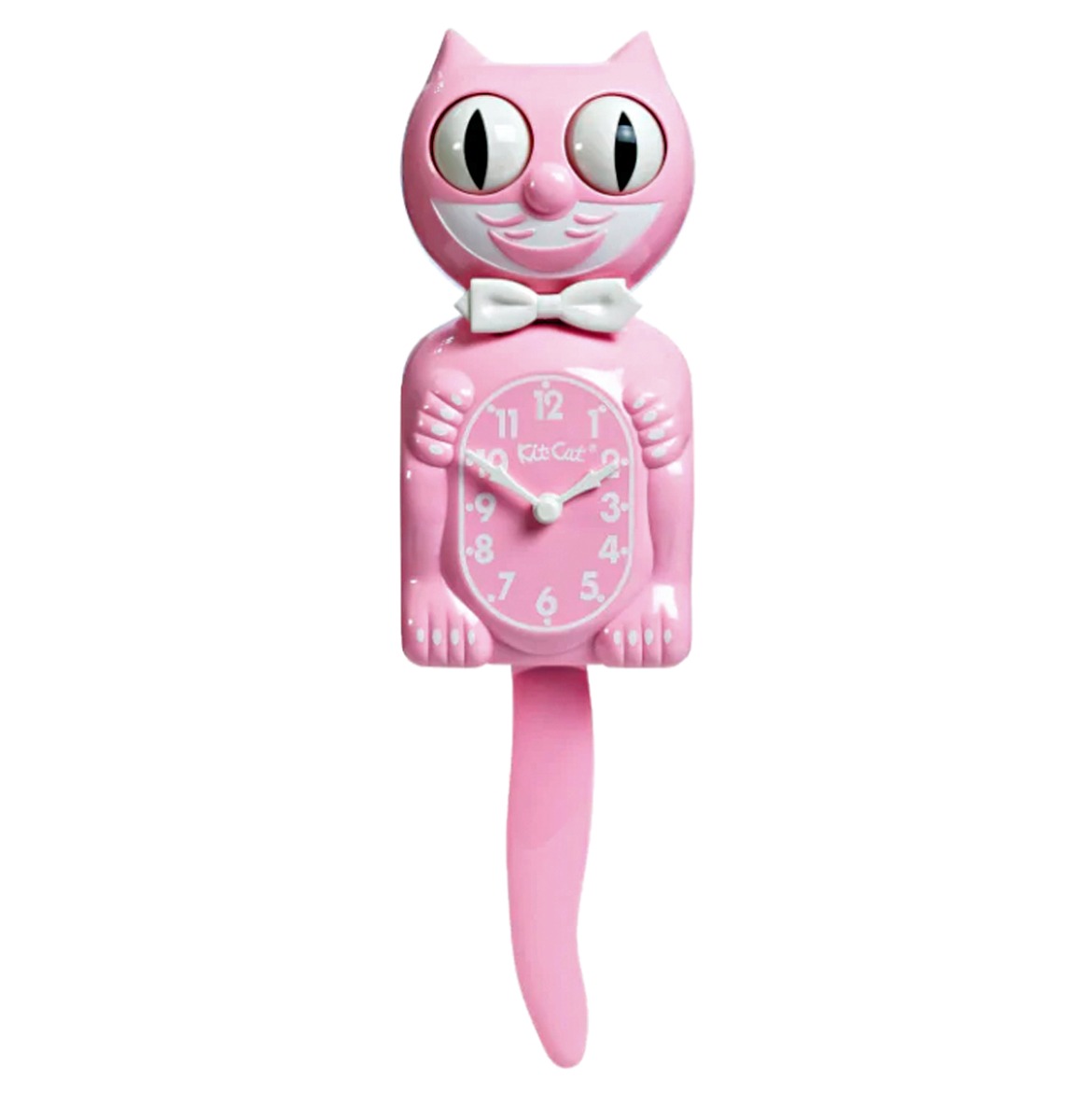 Kitty-Cat Klock Bubblegum Pink KC-59 | Kleine Retro Wandklok | Kit-Cat Klock