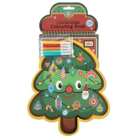 Kleurboek Kerstboom 20 Pagina's 30 Cm Met Stickers |