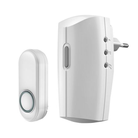 KlikAanKlikUit ACDB-8000AC Plug-in draadloze deurbelset Slimme deurbel Wit | KlikAanKlikUit