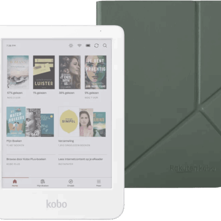 Kobo Clara Colour Wit + Sleep Cover Groen