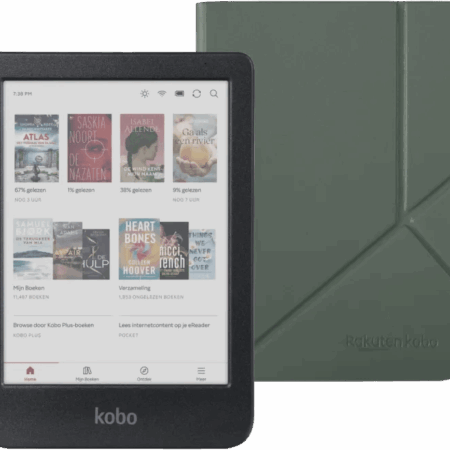 Kobo Clara Colour Zwart + Sleep Cover Groen