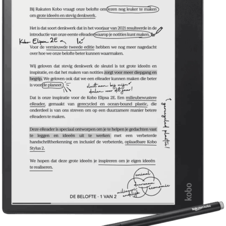 Kobo Elipsa 2E met Kobo Stylus 2