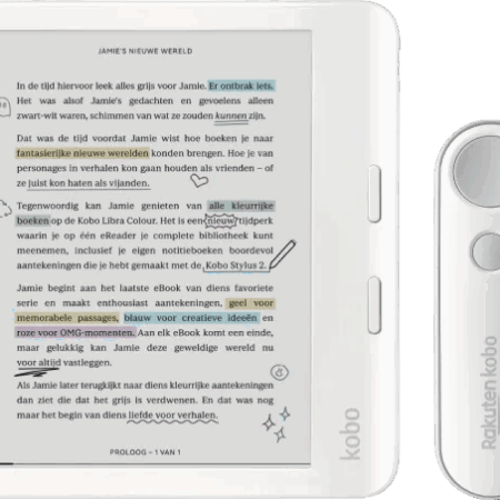 Kobo Libra Colour Wit + Remote