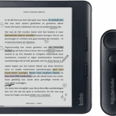 Kobo Libra Colour Zwart + Remote