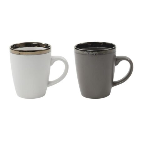 Koffiemok Venice 340ml grijs of wit 6 st | Svenska Living