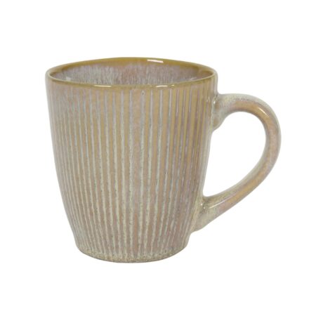 Koffiemok lines ocean beige 340ml | Merkloos