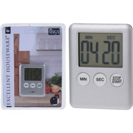 Kookwekker 70x55x10mm zilver | Excellent Houseware