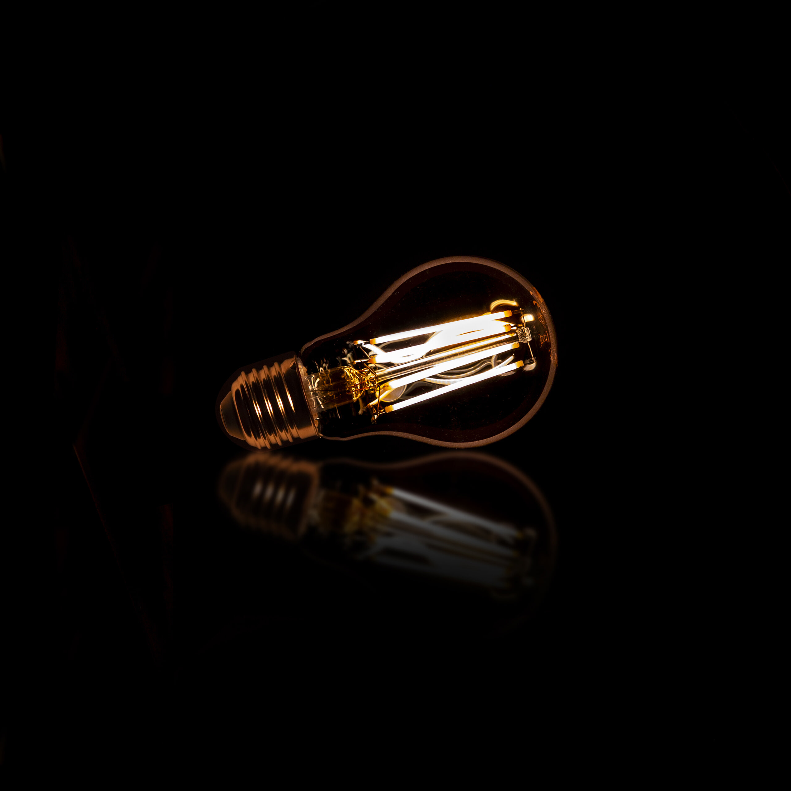 Kooldraadlamp 'Bol' A60 E27 LED 6W goldline