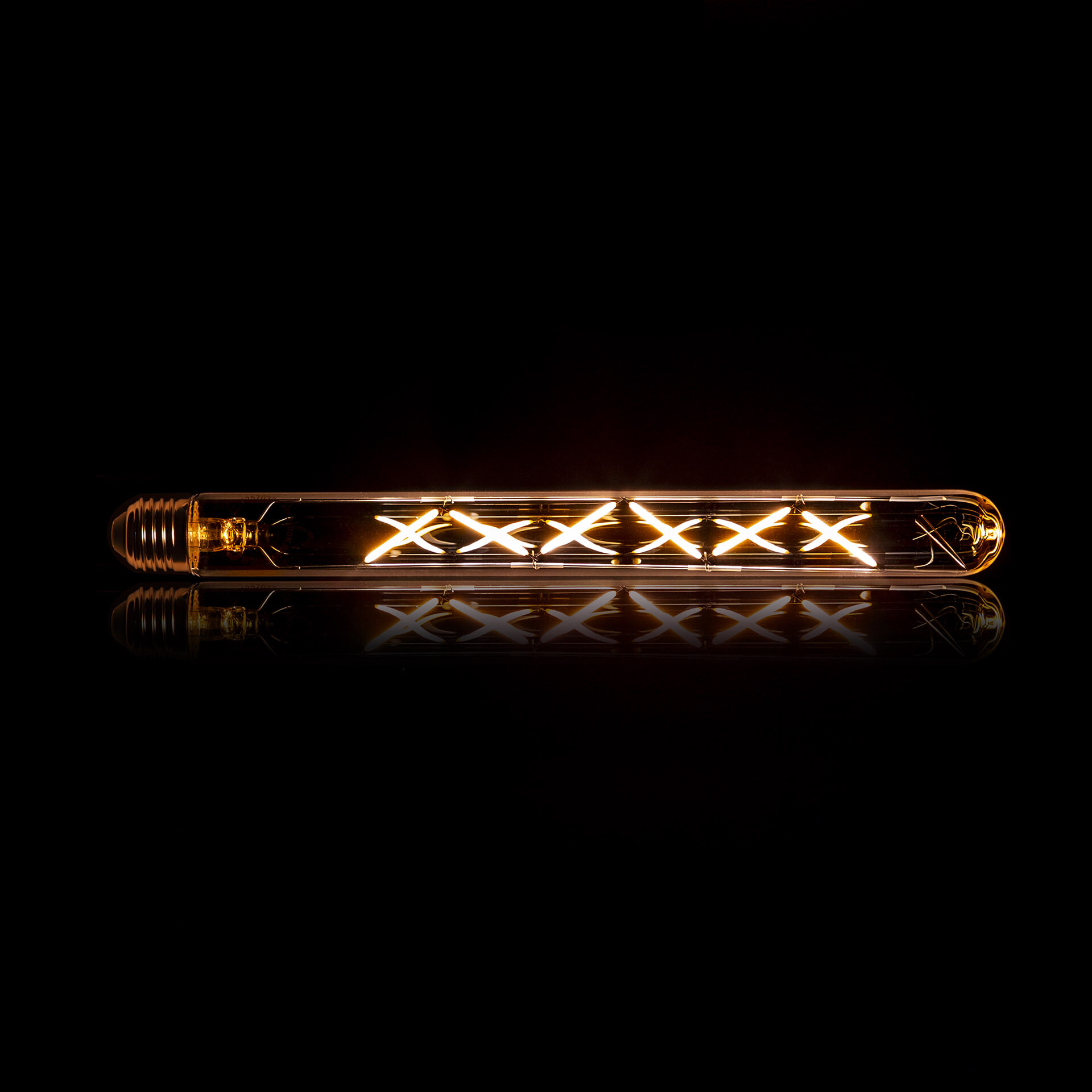 Kooldraadlamp 'Buis' T32-L300 30cm E27 LED 4W goldline