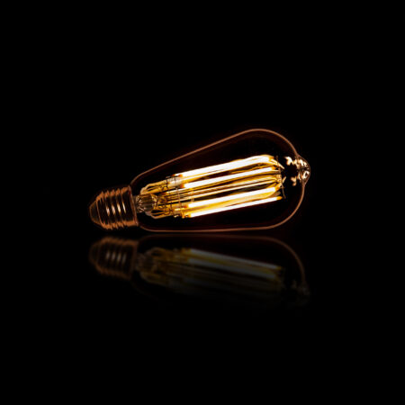 Kooldraadlamp 'Peer' ST64 E27 LED 6W goldline 14cm