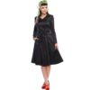 Korrina Swing Trench Coat Black-XS | 50% korting | Collectif