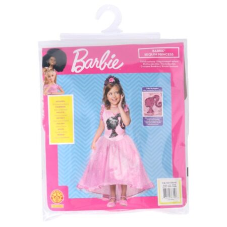 Kostuum Barbie Princess Jurk 7-8 Jaar | Barbie