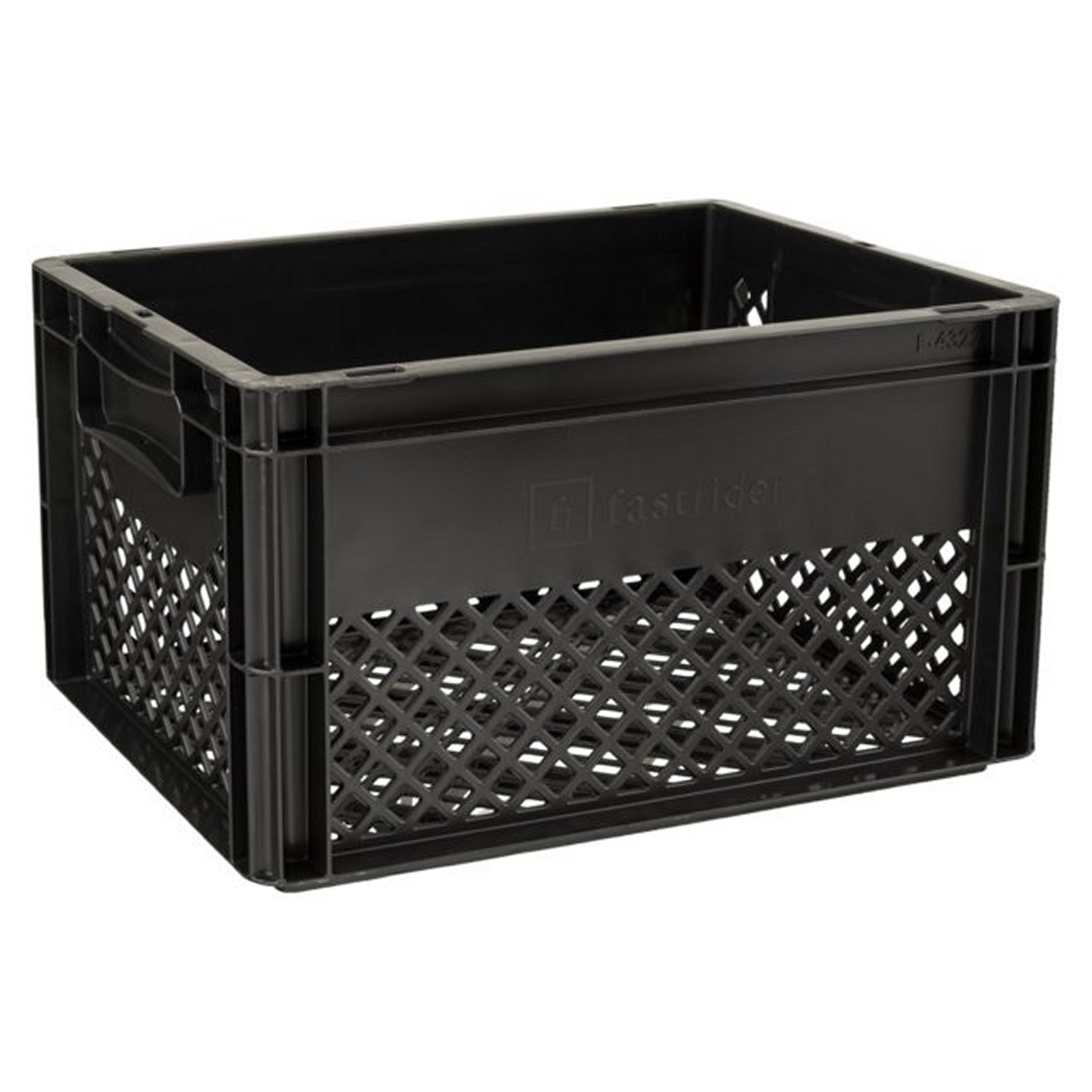 Kunststof Fietskrat Medium 25 liter Zwart | Fast Rider