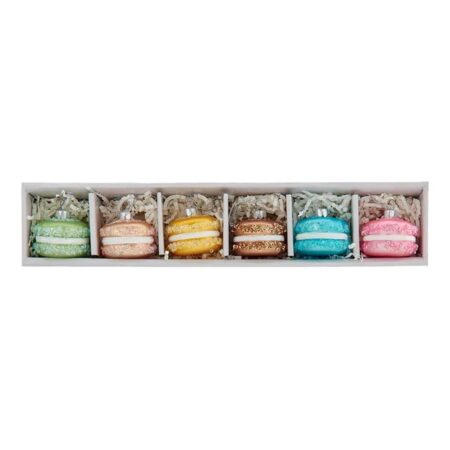 Kurt S. Adler Glazen Macaron 6-Delige Set Kersthangers | 20% korting | Kurt S. Adler