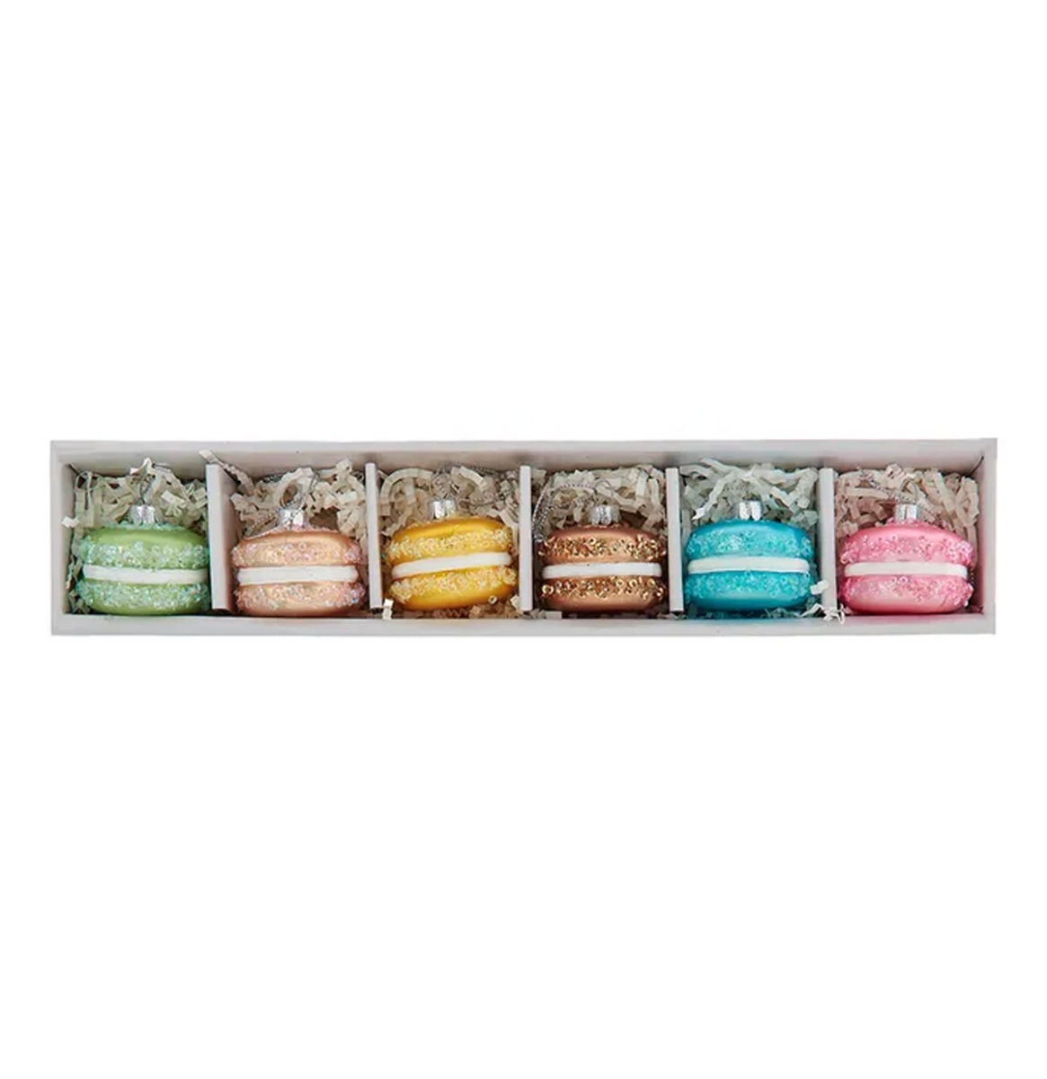 Kurt S. Adler Glazen Macaron 6-Delige Set Kersthangers | 20% korting | Kurt S. Adler