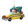 Kurt S. Adler New York City Checker Taxi Met Boom Glazen Kersthanger | 20% korting | Kurt S. Adler