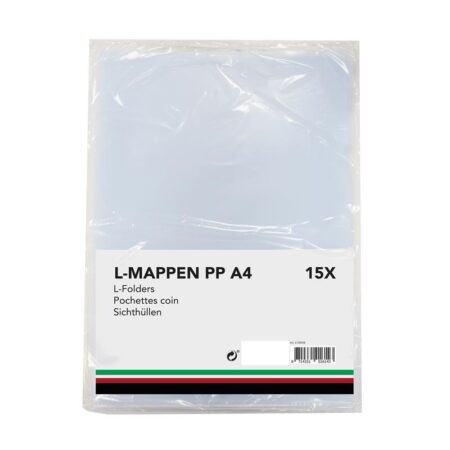 L-mappen PP A4 pak a 15 stuks | Merkloos