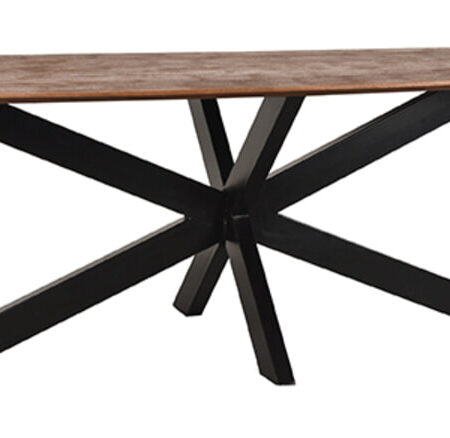 LABEL51 Deens Ovale Eettafel 'Zane' Espresso Mangohout
