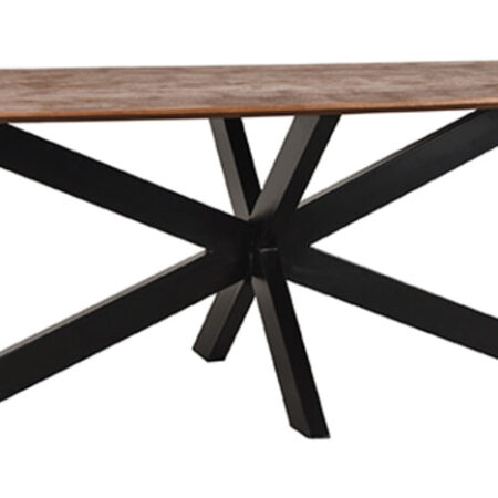 LABEL51 Deens Ovale Eettafel 'Zane' Espresso Mangohout