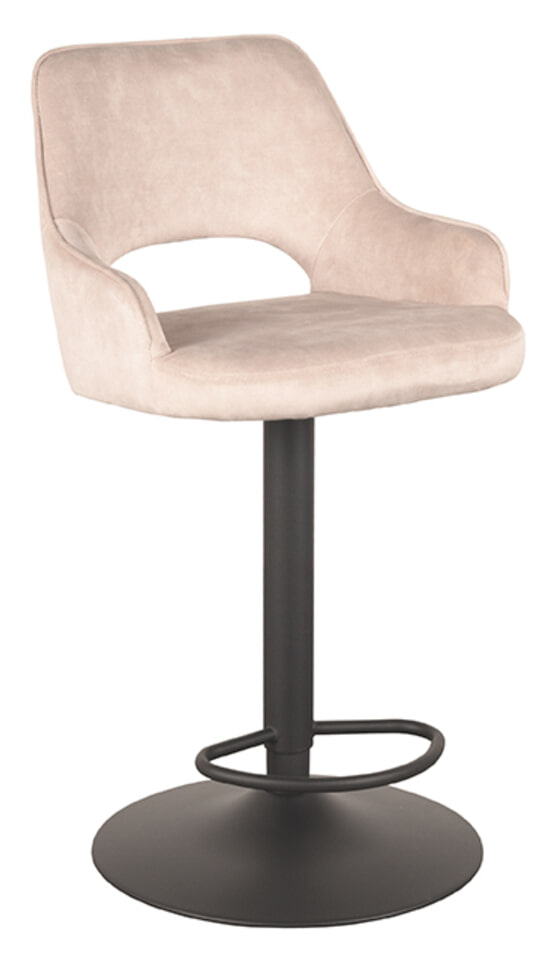 LABEL51 Draaibare Barkruk 'Fer' Velvet