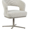 LABEL51 Draaibare Eetkamerstoel Monaco Bouclé - Naturel/Taupe | LABEL51