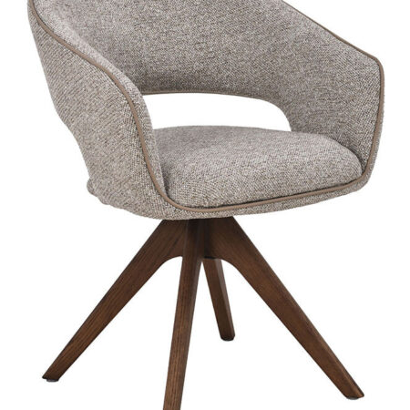 LABEL51 Draaibare Eetkamerstoel Osuma Prestige stof - Beige | LABEL51